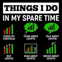 Funny Things I Do In My Spare Time Crypto Currency 16 in Basic Backpack