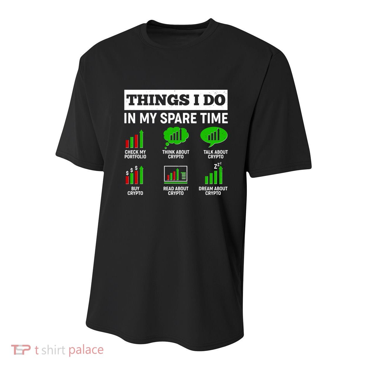 Funny Things I Do In My Spare Time Crypto Currency Youth Performance Sprint T-Shirt