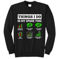 Funny Things I Do In My Spare Time Crypto Currency Tall Sweatshirt