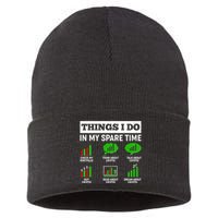 Funny Things I Do In My Spare Time Crypto Currency Sustainable Knit Beanie