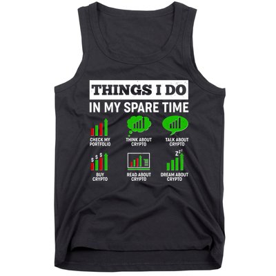Funny Things I Do In My Spare Time Crypto Currency Tank Top