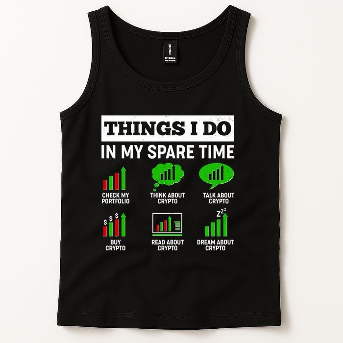 Funny Things I Do In My Spare Time Crypto Currency Tank Top