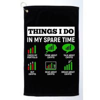 Funny Things I Do In My Spare Time Crypto Currency Golf Towel