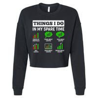 Funny Things I Do In My Spare Time Crypto Currency Cropped Pullover Crew