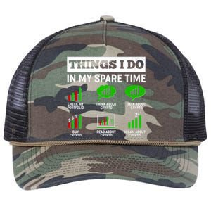 Funny Things I Do In My Spare Time Crypto Currency Retro Rope Trucker Hat Cap