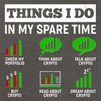 Funny Things I Do In My Spare Time Crypto Currency Cotton Canvas Backpack