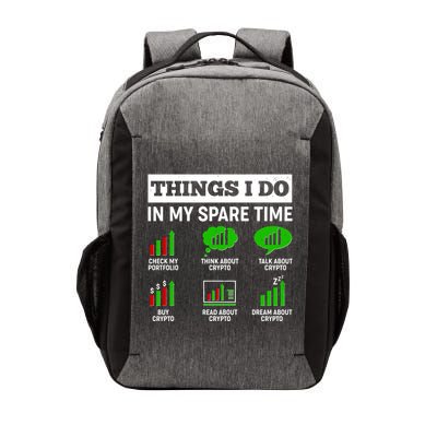 Funny Things I Do In My Spare Time Crypto Currency Vector Backpack