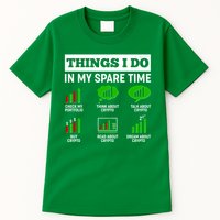 Funny Things I Do In My Spare Time Crypto Currency Tall T-Shirt