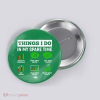 Funny Things I Do In My Spare Time Crypto Currency Button