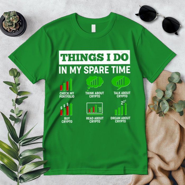 Funny Things I Do In My Spare Time Crypto Currency Premium T-Shirt