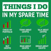 Funny Things I Do In My Spare Time Crypto Currency Premium T-Shirt