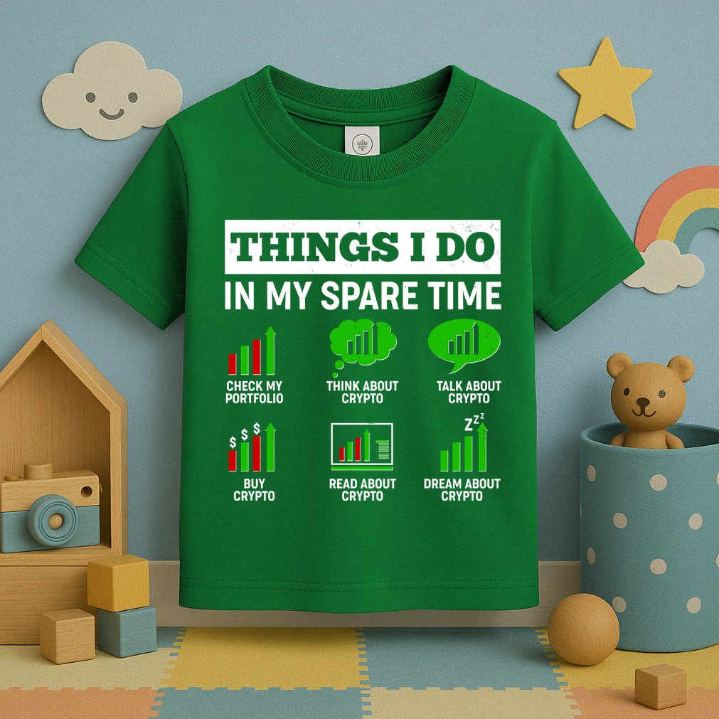 Funny Things I Do In My Spare Time Crypto Currency Toddler T-Shirt