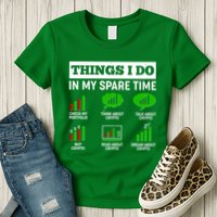 Funny Things I Do In My Spare Time Crypto Currency Womens T-Shirt