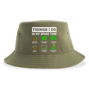 Funny Things I Do In My Spare Time Crypto Currency Sustainable Bucket Hat