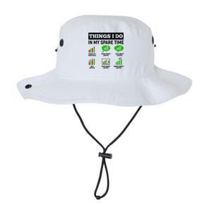 Funny Things I Do In My Spare Time Crypto Currency Legacy Cool Fit Booney Bucket Hat