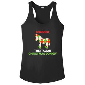 Funny The Italian Christmas Donkey Dominick The Donkey Gift Ladies PosiCharge Competitor Racerback Tank