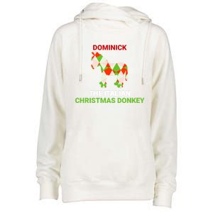 Funny The Italian Christmas Donkey Dominick The Donkey Gift Womens Funnel Neck Pullover Hood