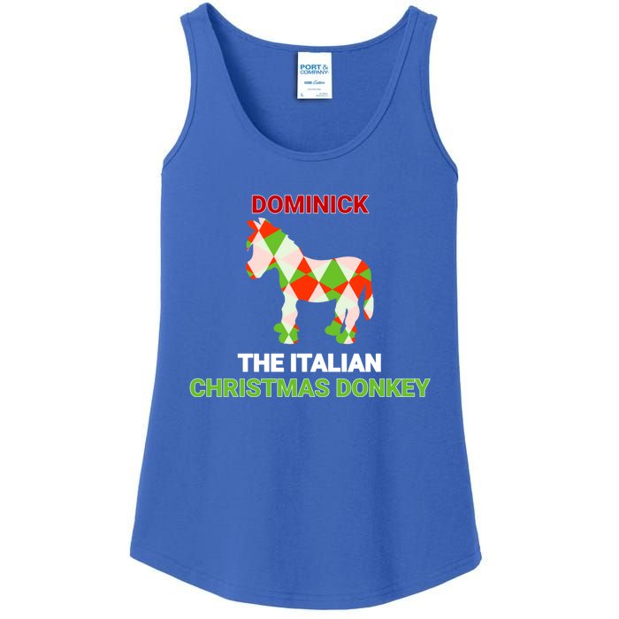 Funny The Italian Christmas Donkey Dominick The Donkey Gift Ladies Essential Tank