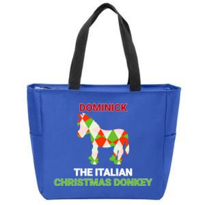 Funny The Italian Christmas Donkey Dominick The Donkey Gift Zip Tote Bag