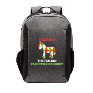 Funny The Italian Christmas Donkey Dominick The Donkey Gift Vector Backpack