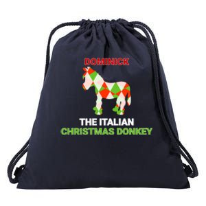 Funny The Italian Christmas Donkey Dominick The Donkey Gift Drawstring Bag