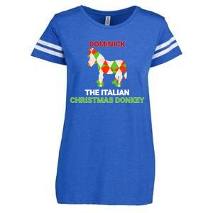 Funny The Italian Christmas Donkey Dominick The Donkey Gift Enza Ladies Jersey Football T-Shirt