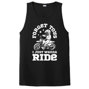 Forget Toys I Just Wanna Ride Dirt Bike Rider Boys Motocross PosiCharge Competitor Tank