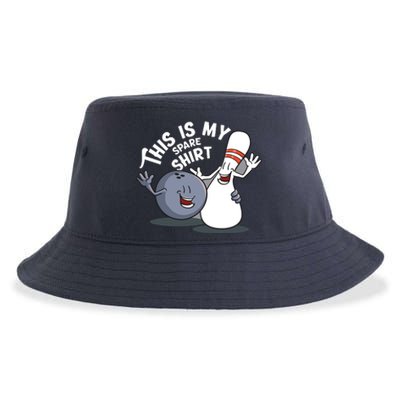 Funny This Is My Spare Bowling Game Gift For Men Women Sustainable Bucket Hat