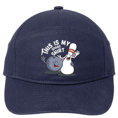 Funny This Is My Spare Bowling Game Gift For Men Women 7-Panel Snapback Hat