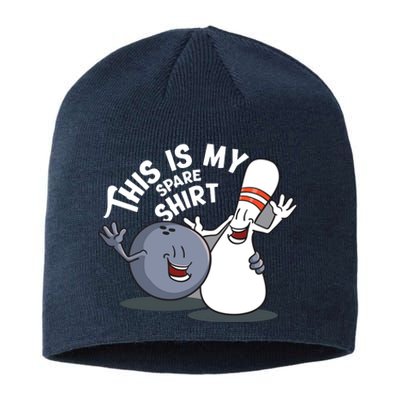 Funny This Is My Spare Bowling Game Gift For Men Women Sustainable Beanie