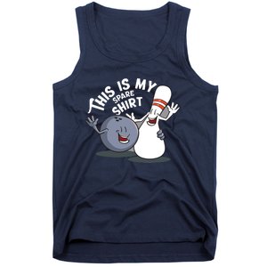 Funny This Is My Spare Bowling Game Gift For Men Women Tank Top