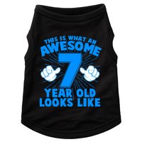 Funny This Is What An Awesome 7 Year Old Looks Like Birthday Doggie Tank