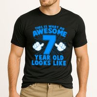 Funny This Is What An Awesome 7 Year Old Looks Like Birthday Performance Shirt