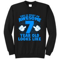 Funny This Is What An Awesome 7 Year Old Looks Like Birthday Sweatshirt