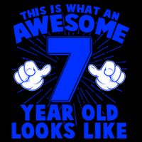 Funny This Is What An Awesome 7 Year Old Looks Like Birthday Mug