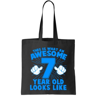 Funny This Is What An Awesome 7 Year Old Looks Like Birthday Bag