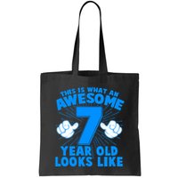 Funny This Is What An Awesome 7 Year Old Looks Like Birthday Bag