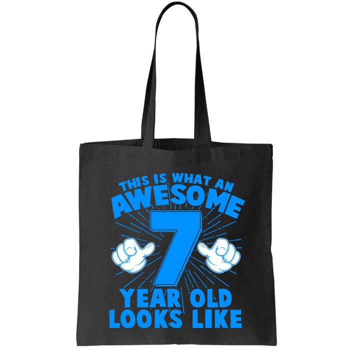 Funny This Is What An Awesome 7 Year Old Looks Like Birthday Bag