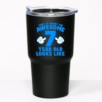Funny This Is What An Awesome 7 Year Old Looks Like Birthday Tumbler