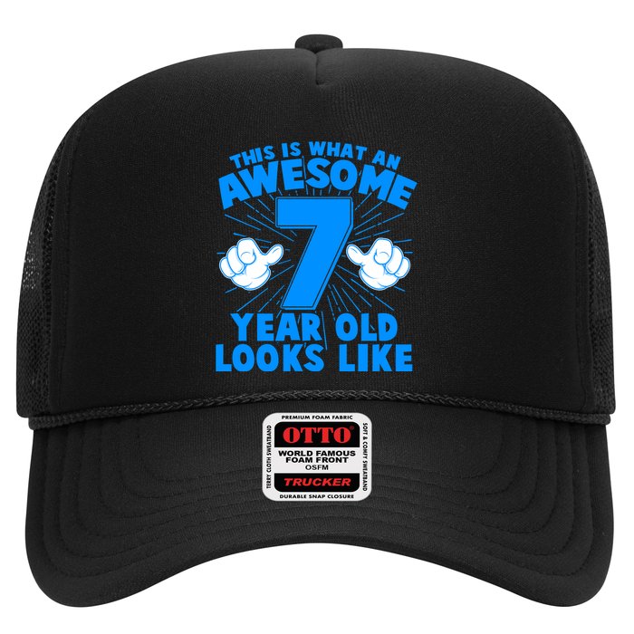 Funny This Is What An Awesome 7 Year Old Looks Like Birthday Hat