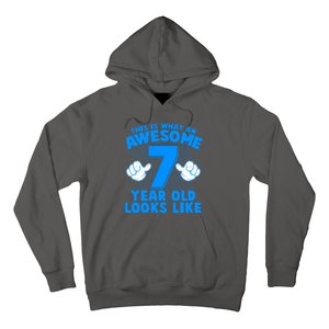 Funny This Is What An Awesome 7 Year Old Looks Like Birthday Hoodie