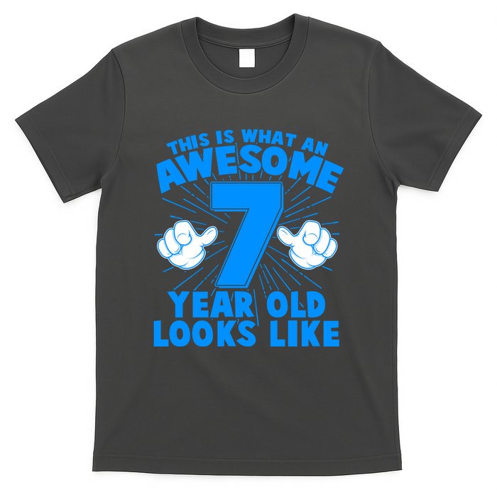 Funny This Is What An Awesome 7 Year Old Looks Like Birthday T-Shirt