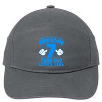 Funny This Is What An Awesome 7 Year Old Looks Like Birthday 7-Panel Snapback Hat