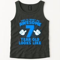 Funny This Is What An Awesome 7 Year Old Looks Like Birthday Tank Top