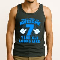 Funny This Is What An Awesome 7 Year Old Looks Like Birthday Tank Top