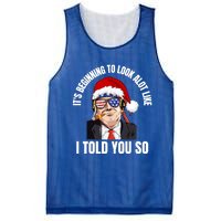 Funny Trump ItS Beginning To Look Like Christmas Holiday Gift Mesh Reversible Basketball Jersey Tank