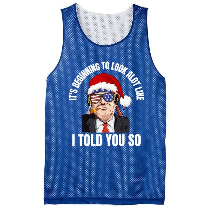 Funny Trump ItS Beginning To Look Like Christmas Holiday Gift Mesh Reversible Basketball Jersey Tank