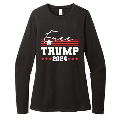 Free Trump Indictment Support Donald Trump 2024 Womens CVC Long Sleeve Shirt