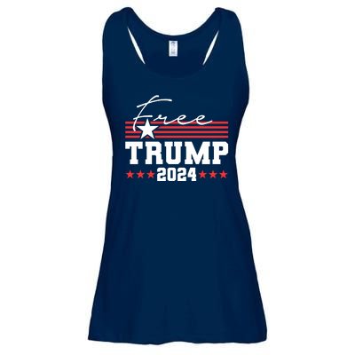 Free Trump Indictment Support Donald Trump 2024 Ladies Essential Flowy Tank