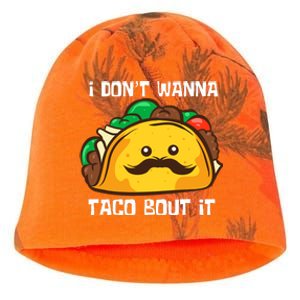 Funny Tacos I DonT Wanna Taco Bout It Mexican Food Kati - Camo Knit Beanie